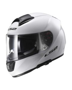 LS2 FF397 Vector Solid Valkoinen Kypärä