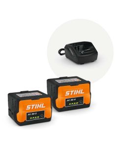 Stihl 2x AK 30 S Akku ja 101 Laturi Setti
