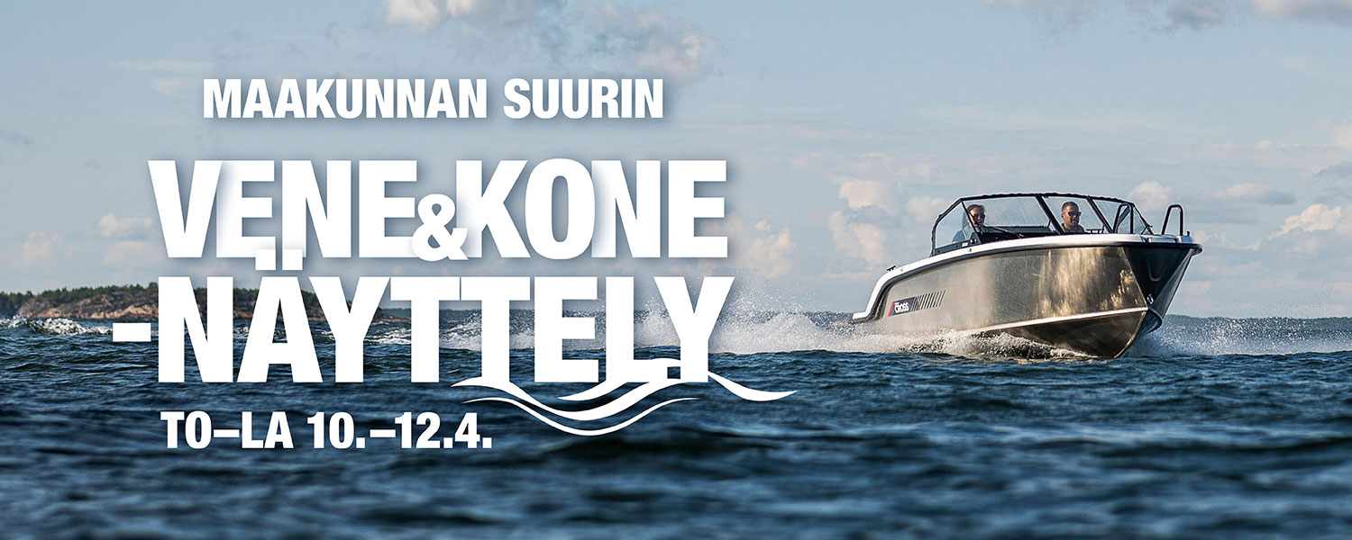 Maakunnan suurin Vene&Kone-näyttely to–la 10.–12.4.