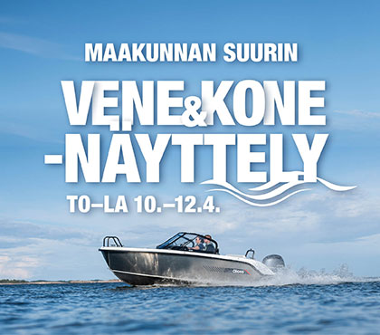 Maakunnan suurin Vene&Kone-näyttely to–la 10.–12.4.