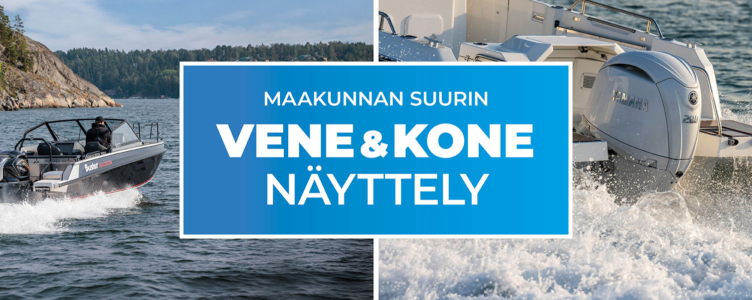 Maakunnan suurin Vene&Kone-n&auml;yttely