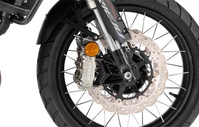Brembo-jarrut ja poiskytkettävä Bosch ABS + TCS